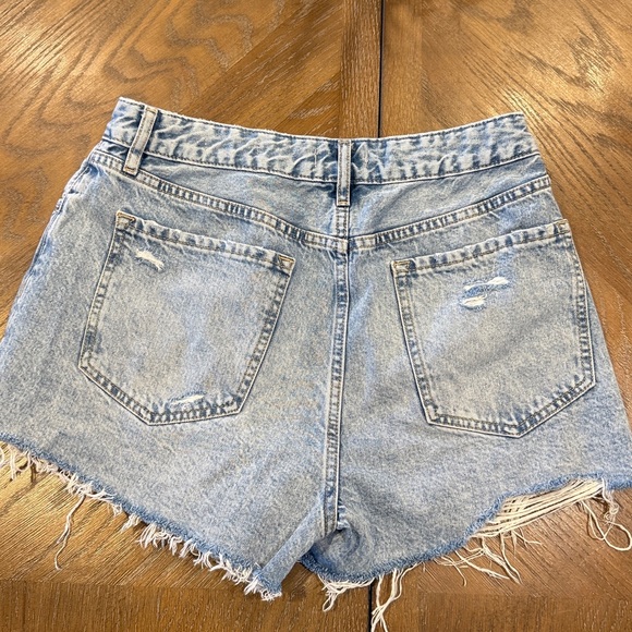 Forever 21 Light Blue Distressed Jean Shorts - Picture 8 of 8